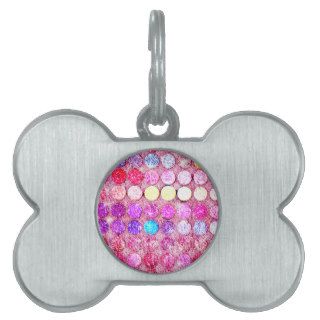 Eye Shadow Funny girly glitter bright color makeup Pet ID Tags