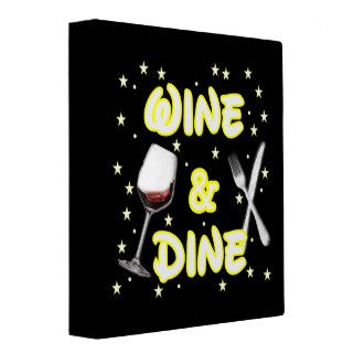 Wine and Dine Around The World Binder