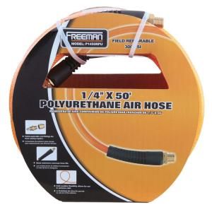 Freeman 1/4 in. x 50 ft. Polyurethane Air Hose with Field Repairable Ends P1450RPU