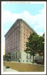 Hotel Kimball at Springfield MA postcard 191? Entertainment Collectibles