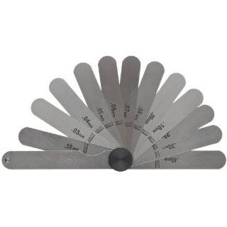 Starrett 173MAThickness Gage Se With Straight Leavest, 0.03 0.50mm, 13 Leaves Thickness Gauges