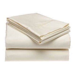 22 inch Super Deep Pocket Solid Ivory King Size Sheet Set 100%Egyptian Cotton 600 Thread Count fits up to 22 inch mattress   Pillowcase And Sheet Sets