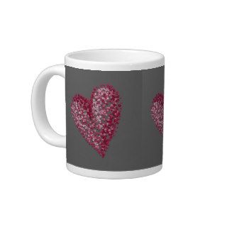 Pointillism Heart Jumbo mug