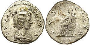 Julia Domna, Augusta 194   8 April 217 A.D.; Silver Denarius Toys & Games