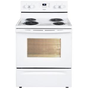 Whirlpool 4.8 cu. ft. Electric Range with Self Cleaning Oven in White WFC310S0AW