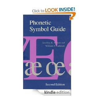 Phonetic Symbol Guide eBook Geoffrey K. Pullum, William A. Ladusaw Kindle Store