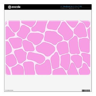 Pink Giraffe Print 11" MacBook Air Skin