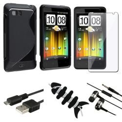 Black Case/ Screen Protector/ Wrap/ Headset/ Cable for HTC Holiday BasAcc Cases & Holders