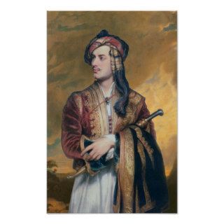 Lord Byron in Albanian Dress Print