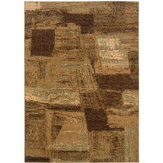 Brown/ Cream Abstract Rug (9'2 x 12'5) 7x9   10x14 Rugs
