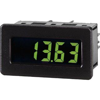 Red Lion CUB4V Miniature DC Volt Digital Panel Meter with Red Backlight, 3 1/2 Digit LCD Display, 9 28 VDC, +/ 199.9 mVDC to +/ 199.9 VDC Input Voltage Process Controllers