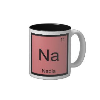 Nadia Name Chemistry Element Periodic Table Mug