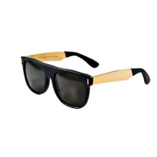 Retro Super Future 180 180 Black/Yellow Flat Top Wayfarer Sunglasses RETROSUPERFUTURE Clothing