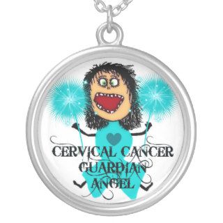 Cervical Cancer Guardian Angel Pendants