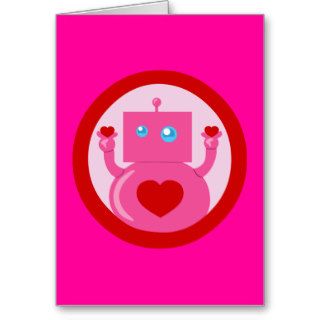 Cute Love Robot Cards