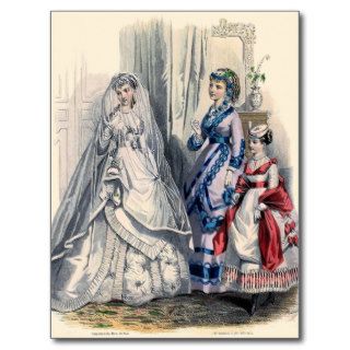 "Victorian Bride and Maids of Honor" Post Cards