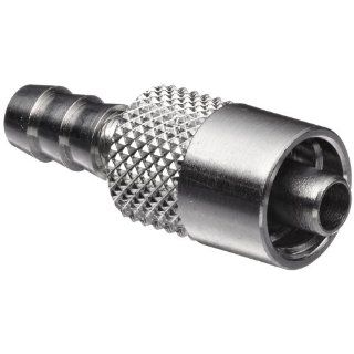 Luer Connector   Stainless Steel 316 Male Luer Lock, For 3/16" Tube, Barb O.D. 0.205" Luer To Barbed Tube Fittings