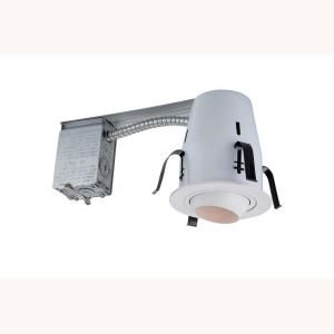 Commercial Electric 4 in. Non IC Remodel Recessed Lighting Kit DISCONTINUED HBR2000R/205WH