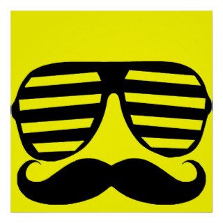 SUARE SUN LOOK MUSTACHE POSTER