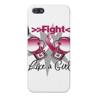 Head Neck Cancer I Fight Like a Girl With Gloves iPhone 5 Cases