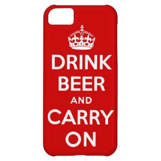 Drink beer and carry on cover for iPhone 5C