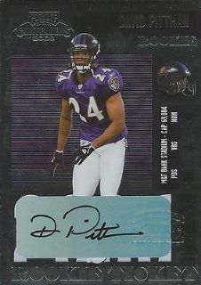David Pittman 2006 Contenders Autograph RC #209 Ravens Sports Collectibles
