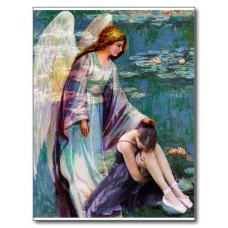 GARDEN OF GRIEF ~ MY ANGEL COMES TO ME Post Card