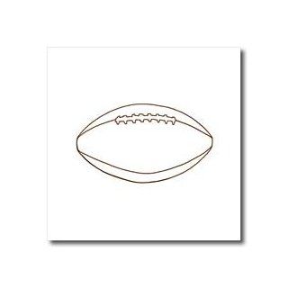 ht_20926_1 CherylsArt Sports Football   Football Outline Art Drawing   Iron on Heat Transfers   8x8 Iron on Heat Transfer for White Material Patio, Lawn & Garden