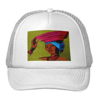 AFRO WOMAN TRUCKER HATS