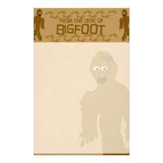 From the desk of bigfoot personalized stationery
