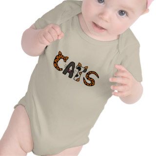 AA  Funny Cartoon Cats Baby Outfit Shirts