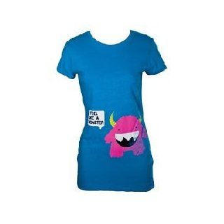 Skillet Repeat Monster Juniors Babydoll T Shirt, XL Novelty T Shirts Clothing