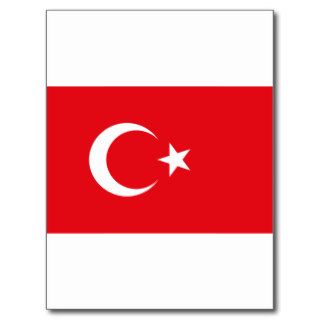 Flag of Turkey Crescent Moon and Star Postcards