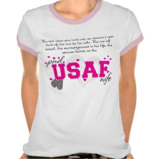 Into an Airman's eyes   Proud USAF Wife Tshirts