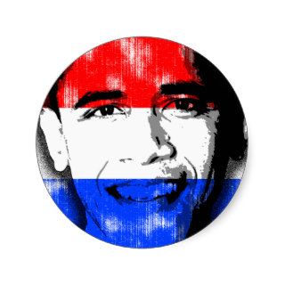 Obama Netherlands Flag Sticker