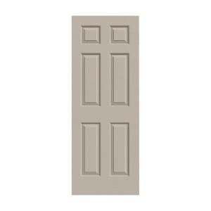 JELD WEN Woodgrain 6 Panel Painted Molded Interior Door Slab THDJW136500758