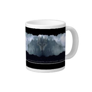 Wolf Spirit & Mountain Jumbo Soup & Coffee Mug Jumbo Mug