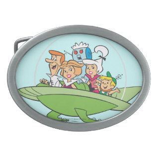 George Jetson Family In Astro Car 1 Belt Buckles