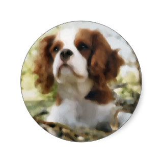 Cavalier King Charles Spaniel Art Gifts Stickers