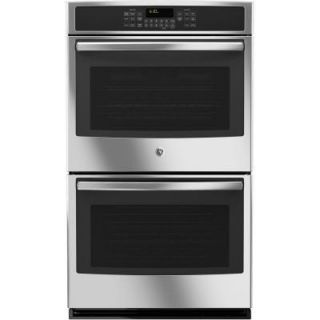 GE 30 in. Double Electric Wall Oven Self Cleaning with Convection in Stainless Steel JT5500SFSS