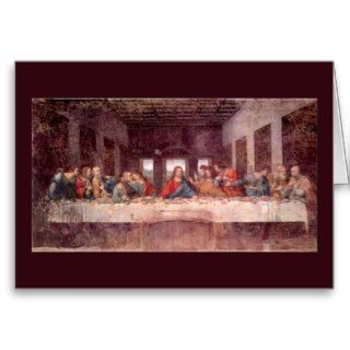 Last Supper by Leonardo da Vinci, Renaissance Art Greeting Card