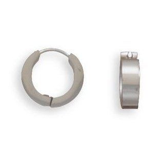 316L Surgical Steel 13.5 x 3.5mm Hoop Earrings Jewelry
