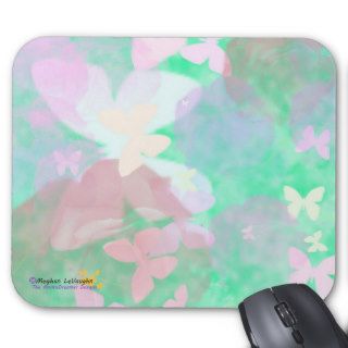 Romantic Whimsical Floral Digital Art MousePad