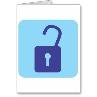 Internet Logout Icon Greeting Cards
