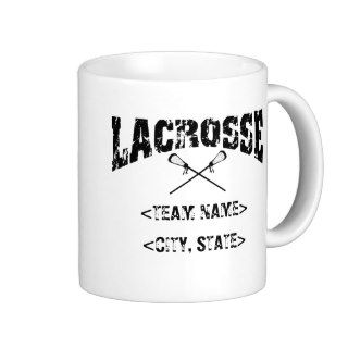 Personalized Team City State Lacrosse T Shirts Mugs