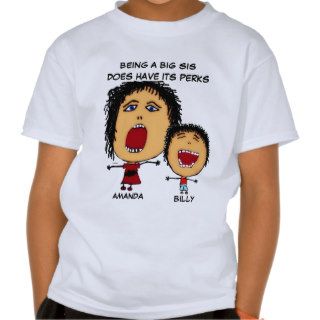 Being A Big Sister Cartoon T Shirt