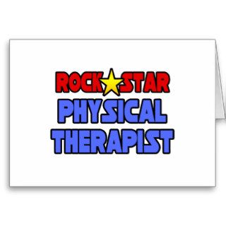 Rock Star Physical Therapist Greeting Cards