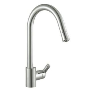 Artisan Premium Single Handle Pull Out Sprayer Kitchen Faucet in Satin Nickel AF 620 SN