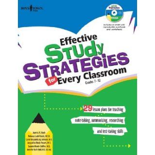 Effective Study Strategies for Every Classroom Grades 7 12 29 Lesson Plans for Teaching Note Taking, Summarizing, Researching and Test Taking Skills Jeanne R. Mach, Rebecca Lash Rabick, Carol Meysenburg Johnson 9781889332949 Books