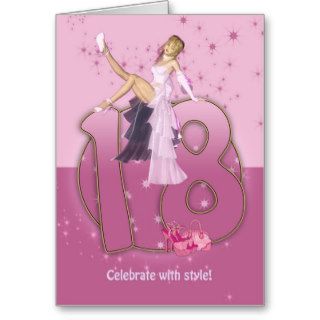 18th Birthday Card Pink